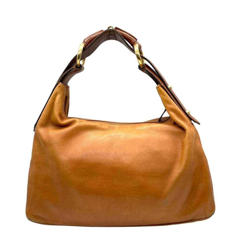 Gucci One-Shoulder Handbag Leather Brown Women's U17 - Picture 3 of 16